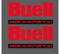 2 Adesivi Normali Sticker BUELL serbatoio American Motorcycles + Colori