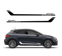 2 adesivi per auto in stile racing per minigonne laterali per portiera, per Renault, per Clio RS RS 18 4 5 2012-2024, adesivi in pellicola in PVC, accessori per tuning auto