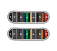 2 adesivi per display della temperatura, termometri strisce display in gradi scolorimento termometri tester