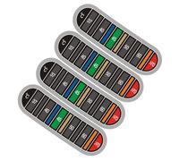 2 adesivi per display della temperatura, termometri strisce display in gradi scolorimento termometri tester