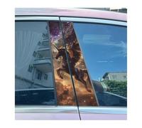 2 Adesivi Per Montanti Centrali Auto A Forma Di Unicorno Pegasus A Goccia, Per Decorazione Auto(TYPE A)