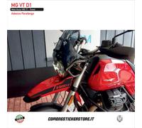 2 adesivi per parafango anteriore compatibili con MOTO GUZZI V85 TT nero VT D1