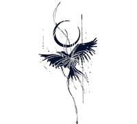 2 Adesivi Per Tatuaggi A Base Di Erbe, Impermeabili, Semipermanenti, A Lunga Durata, Wings Of Freedom
