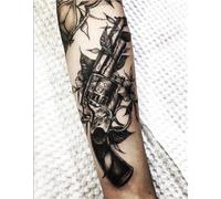 2 adesivi per tatuaggi a base di erbe per uomini e donne, semipermanenti, antiriflesso, impermeabili, della durata di 2 settimane, tatuaggi finti.