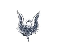 2 adesivi per tatuaggi Fallen Angel Juice per uomini e donne, tatuaggi semipermanenti, tatuaggi finti realistici, durano 7-15 giorni, tatuaggi temporanei impermeabili, non riflettenti e atossici
