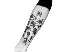 2 adesivi per tatuaggi temporanei a base di erbe oscure dei sette peccati capitali, semipermanenti, antiriflesso, impermeabili, della durata di 2 settimane, tatuaggi finti