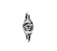 2 adesivi per tatuaggi temporanei con l'occhio di Dio per uomini e donne, semipermanenti, impermeabili, della durata di 2 settimane, tatuaggi finti