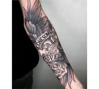 2 adesivi per tatuaggi Wings Juice per uomini e donne, tatuaggi semipermanenti, tatuaggi finti realistici, durano 7-15 giorni, tatuaggi temporanei impermeabili, non riflettenti e atossici