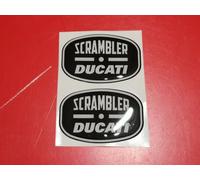 2 Adesivi Resinati 3D DUCATI SCRAMBLER replica INDEPENDENT