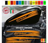 2 adesivi serbatoio old school shadow rebel boulevard harley bob chopper 2192