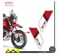 2 Adesivi Sticker MOTO GUZZI V85 TT parasteli forcella rosso MG V85 A3