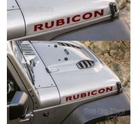 2 Adesivi Stickers cofano Fuoristrada Jeep Rubicon 4X4 Off Road Jeep