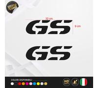 2 Adesivi Stile GS Adventure per Borse Bmw Valige Alu - Formato 32x9 cm