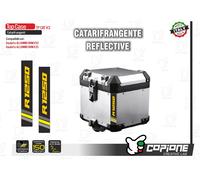 2 Adesivi TOP CASE / BAULETTO ALU BMW R 1250 GS catarifrangente -TP CAT K3