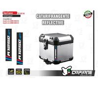 2 Adesivi TOP CASE / BAULETTO ALU BMW R 1250 GS HP catarifrangente -TP CAT K8