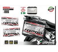 2 Adesivi Valigie Laterali BMW Vario K 50 R 1200 850 800 Red e Black VK50 60