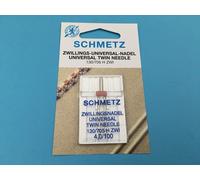 2 Aghi Per Macchine Da Cucire Schmetz Twin Needle Sistema 130 / 705 4,0 / 100