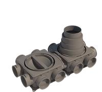 2 Airbox Compact 6 a 6 aperture ciascuno Airbox Compact 6 Duo di Aereco - 360050