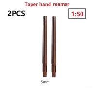 2 alesatori manuali a perno conico tipo 1 50 gradi conici in acciaio HSS con gambo conico per macchine utensili CNC 3/4/5/6/8/10 mm (2 pezzi 5 mm)