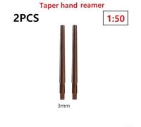 2 alesatori manuali a perno conico tipo 1 50 gradi conici in acciaio HSS con gambo conico per macchine utensili CNC 3/4/5/6/8/10 mm (2 pezzi 3 mm)