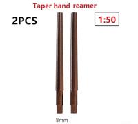 2 alesatori manuali a perno conico tipo 1 50 gradi conici in acciaio HSS con gambo conico per macchine utensili CNC 3/4/5/6/8/10 mm (2 pezzi 8 mm)