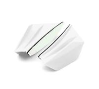 2 Alette Universali Per Moto, Spoiler Aerodinamico, Ala Dinamica Con Adesivo(White)