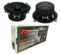 2 ALTOPARLANTI RENEGADE RX52 coassiali a 2 vie 5,25" 13,00 cm 130 mm 80 watt rms 160 watt max impedenza 4 ohm 92 db spl auto neri, a coppia