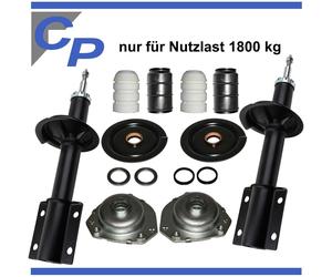 2 Ammortizzatori Anteriori per Fiat Ducato 230 con 2 Supporti Mozzo 1800kg