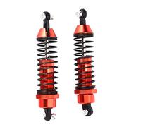 2 ammortizzatori in lega di alluminio da 92 mm per auto RC Blackout XTE, XBE, SC 1/10; ammortizzatori a molla ad alta elasticità con design durevole per prestazioni (Rossa)