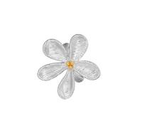 2. Anelli a fascia con fiori geometrici moderni, impilabili, unisex, per abbigliamento formale e casual, accessori floreali contemporanei