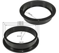 2 Anelli Adattatori Altoparlanti Casse Anteriori 20cm 200mm Audi A4 B8 dal 2008