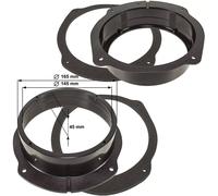 2 Anelli Adattatori Casse Altoparlanti Anteriori o Posteriori per Lancia Delta