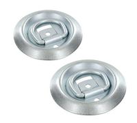 2 anelli ancoraggio Acciaio ST12 laminato zincato a freddo 200/600kg Ø 100mm