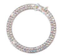 2 anelli di avviamento spinta - copertura per pulsante di avviamento in, copertura punteggiata | anello di avviamento del motore, accessorio interno per auto portatile resistente alla