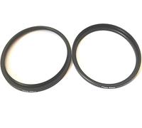 2 anelli step up in metallo da 77 a 82 mm, attacco per obiettivo per fotocamera digitale, dimensioni da 77 mm a 82 mm, adattatore per apertura filtro, viti a cerchio, connettore fisso, accessori per