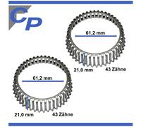 2 Anello ABS Posteriore per VW Golf 4 Lupo new beetle Passat Vento SX Destra