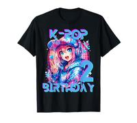 2 Anni 2 ° Compleanno K Pop Kids This Girl Loving K-Pop Maglietta