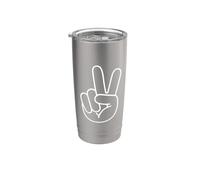2 anni 2° compleanno segno della pace Bday Family Matching Bicchiere termico in acciaio inox doppia parete