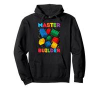 2 Anno Vecchio Blocchi Costruire Maestro Builder 2 ° Compleanno Felpa con Cappuccio