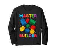 2 Anno Vecchio Blocchi Costruire Maestro Builder 2 ° Compleanno Maglia a Manica
