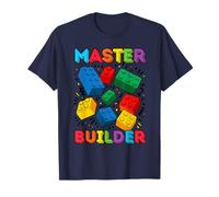 2 Anno Vecchio Blocchi Costruire Maestro Builder 2 ° Compleanno Maglietta