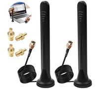 2 antenne 5G LTE 4G omnidirezionali, amplificatore di segnale, interfaccia SMA TS9, base magnetica 12 DBi, con cavo RG174 da 3 m per router 3G/4G/5G/GSM/GPRS - Gateway IoT per casa Conn