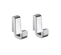 2 appendiabiti da muro in ottone e Cromall A827 Gedy serie SAMOA Cromato