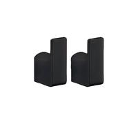 Accessori bagno porta abiti accappatoio asciugamani da muro Pirenei nero opaco