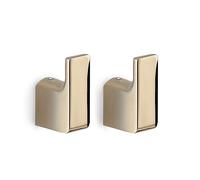 2 Appendiabiti da muro in ottone e Cromall PI27 Gedy serie PIRENEI Oro