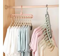 2 appendiabiti salvaspazio per armadi e ripostigli, robusti appendiabiti da viaggio in plastica per pantaloni, camicie e cappotti, essenziali per dormitorio, college, casa e appartamento, con gancio
