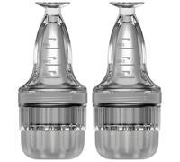 2 applicatori per cuoio capelluto Minoxidil, massaggiatori roll-on con marcature da 1-3 ml, dimensioni da viaggio con contagocce e spazzole per la pulizia