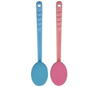 2 applicatori per lozioni rosa e blu, con manico extra lungo, ideali per