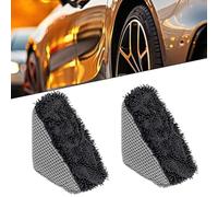 2 applicatori triangolari per lucidare i pneumatici, 2 pezzi triangolari e un'applicazione ordinata ogni miglioramento dell'aspetto del tuo veicolo. Riutilizzabile. Realizzato in spugna ad alta