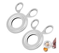 2 apriscatole per uova sode, rompi-uova, sbuccia-uova in acciaio inox, taglia-uova per uova crude e sode, utensile da cucina, topper per uova gourmet per la fornitura di utensili da cucina